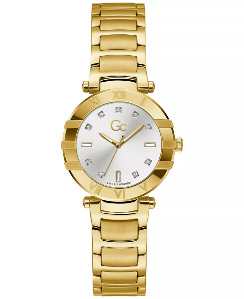 Gc Cruise Women's Swiss Gold-Tone Stainless Steel Bracelet Watch 32mm Silver-tone - 1