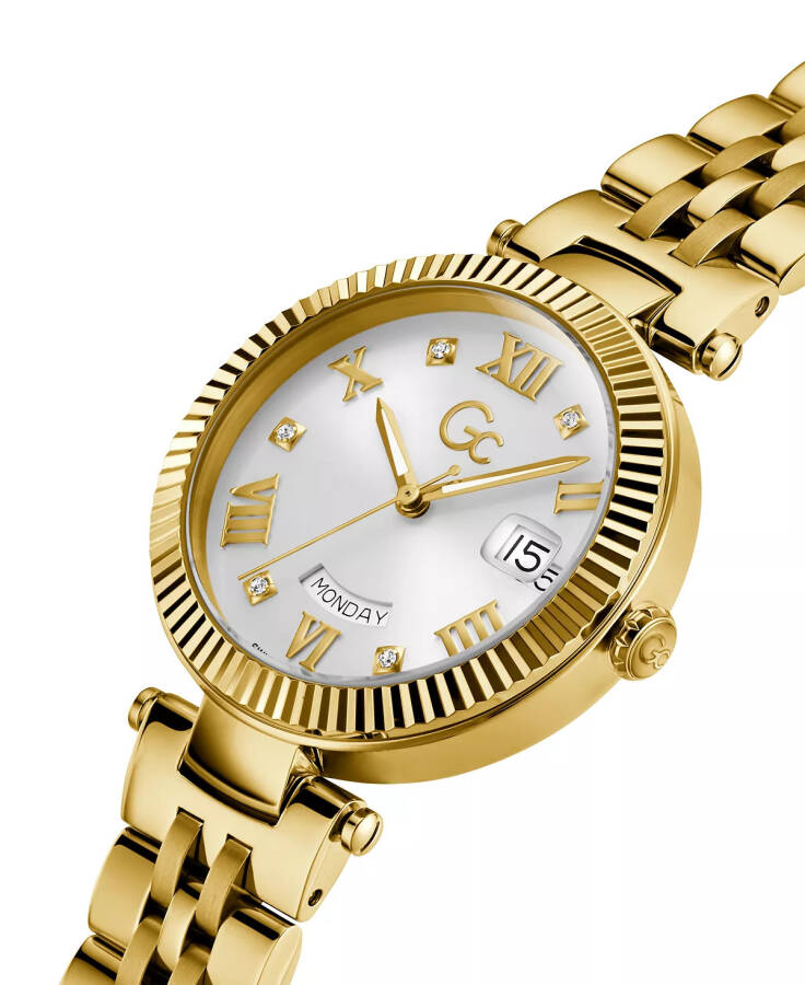 Gc Flair Women's Swiss Gold-Tone Stainless Steel Bracelet Watch 34mm Gold-tone - 4