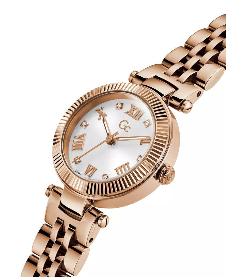 Gc Flair Women's Swiss Rose Gold-Tone Stainless Steel Bracelet Watch 28mm Rose Gold-tone - 4