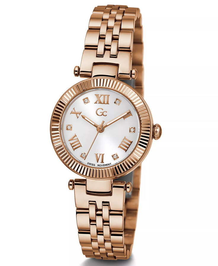 Gc Flair Women's Swiss Rose Gold-Tone Stainless Steel Bracelet Watch 28mm Rose Gold-tone - 5