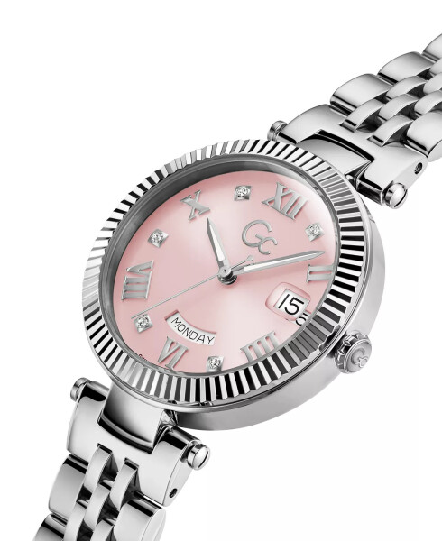 Gc Flair Women's Swiss Silver-Tone Stainless Steel Bracelet Watch 34mm Silver-tone - 4