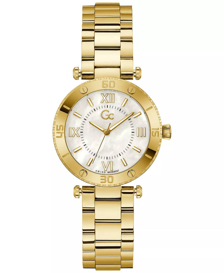 Gc Muse Women's Swiss Gold-Tone Stainless Steel Bracelet Watch 34mm Gold-tone - 1