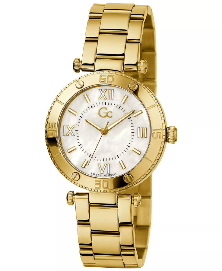 Gc Muse Women's Swiss Gold-Tone Stainless Steel Bracelet Watch 34mm Gold-tone - 5