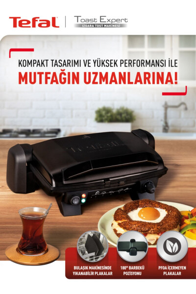 GC1918 Toast Expert Elektr Panjara va Toaster Qora - 8