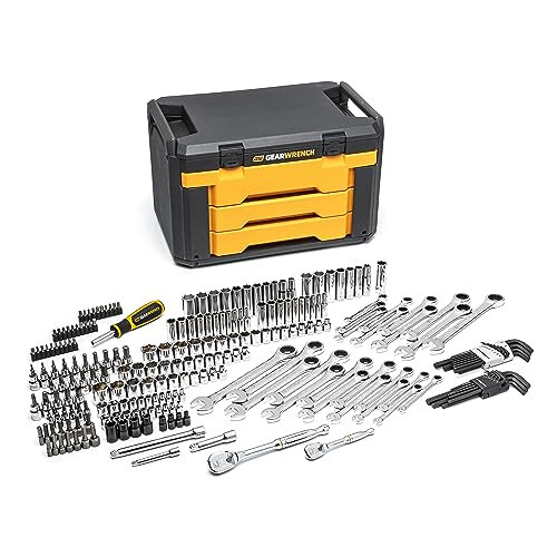 GEARWRENCH 232 Piece Mechanics Tool Set in 3 Drawer Storage Box | 80944 - 1