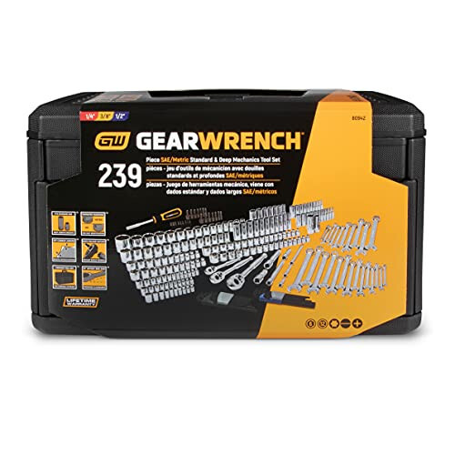 GEARWRENCH 239 Parça Mekanik Alet Seti | 1/4, 3/8, 1/2 Tahrik | 80942 - 4