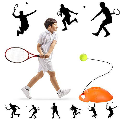 Gejoy 4 Paket Tenis Antrenman Topu İpiyle Tenis Antrenman Topları Kendini Antrenman Aracı Tenis Topu Antrenman Ekipmanı Tenis Antrenörü Pratik Egzersiz - 4