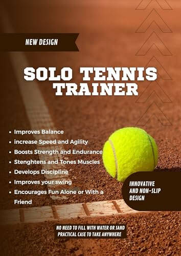 Generic Good Mimi Tenis Antrenörü Geri Dönüş Topu - Tenis Geri Dönüşü, Tenis Antrenman Ekipmanları, Tenis Pratik Geri Dönüşü, Tenis Çocuklar, Pratik İçin Tenis Topu Makinesi, İp ile Tek Kişilik Tenis Antrenörü - 4