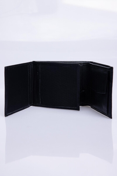 Genuine Leather Black Men's Wallet - 3