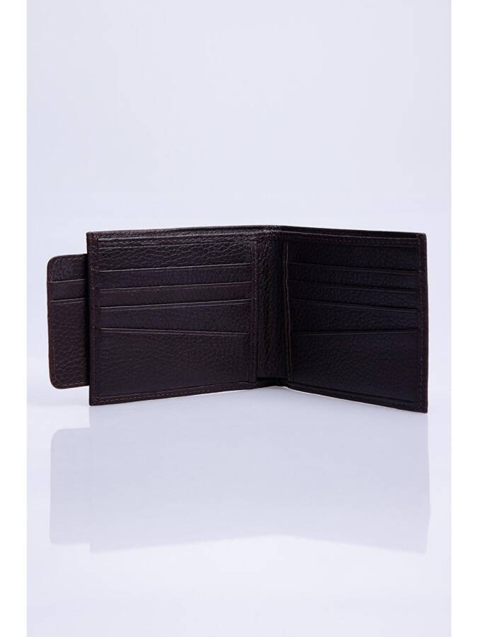 Genuine Leather Brown Men's Wallet - 3