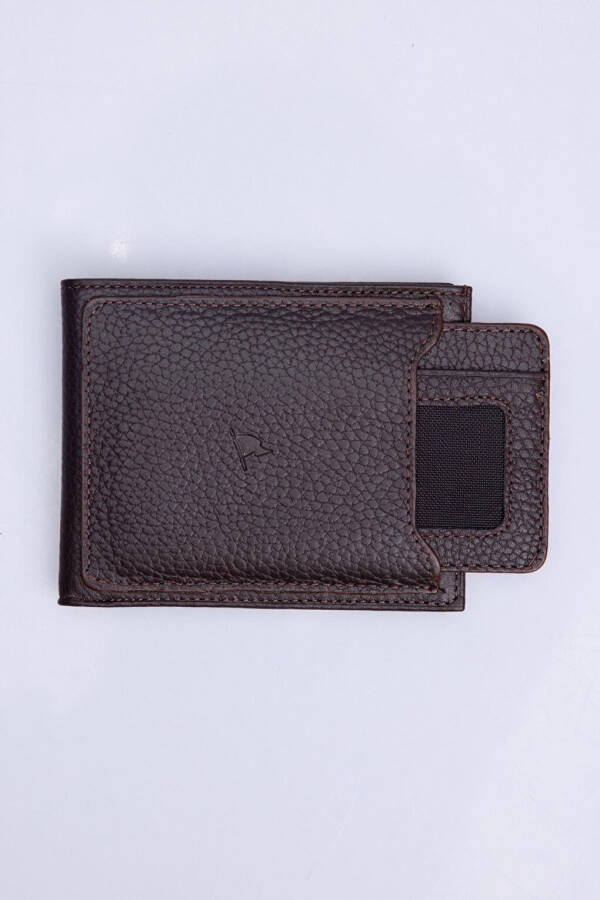 Genuine Leather Brown Men's Wallet - 1