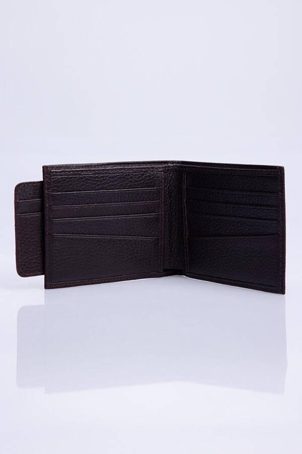 Genuine Leather Brown Men's Wallet - 3