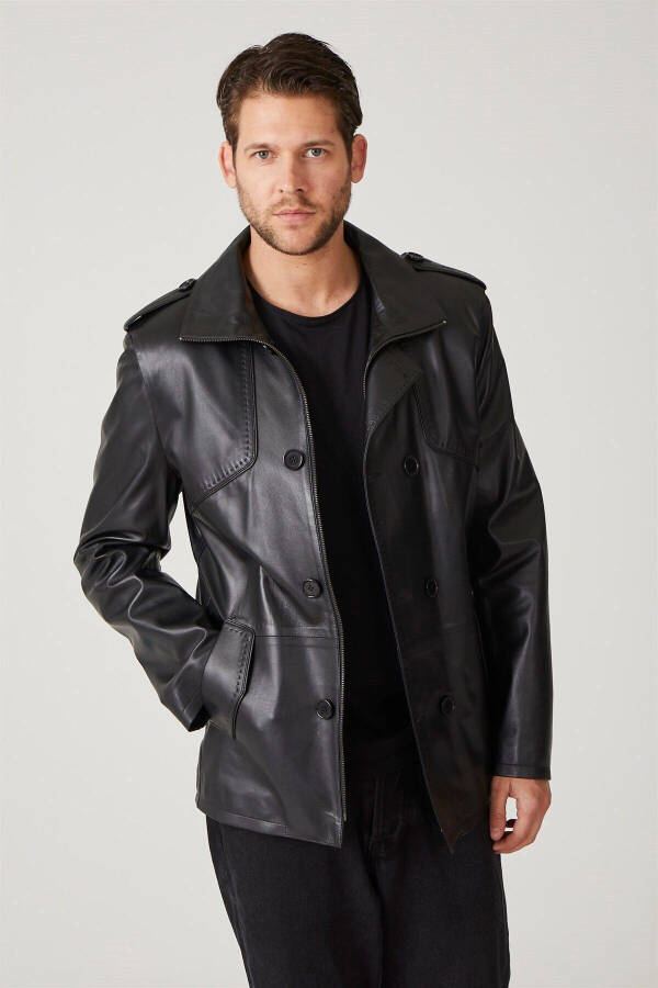 Genuine Leather Jacket for Men - 2