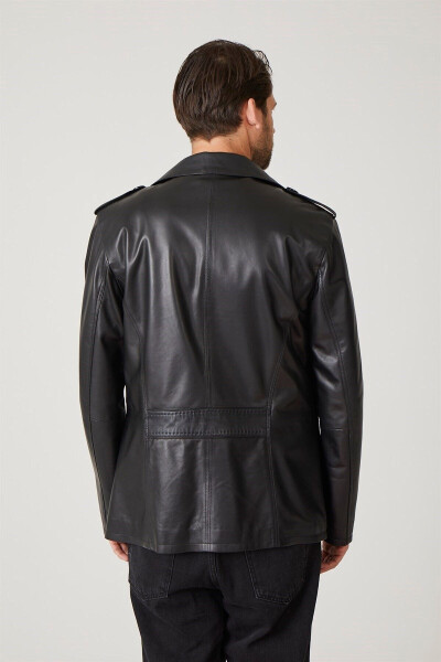 Genuine Leather Jacket for Men - 4