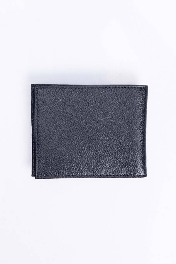 Genuine Leather Men's Black Wallet - 2