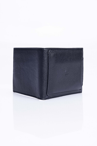 Genuine Leather Men's Black Wallet - 4