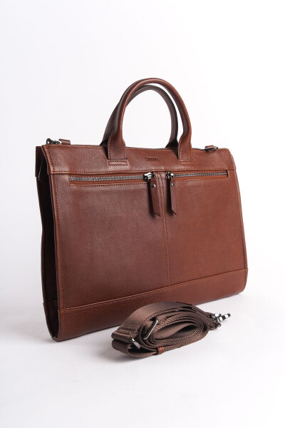 Genuine Leather Men's Briefcase - 2