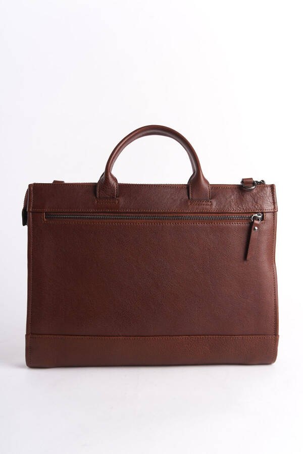 Genuine Leather Men's Briefcase - 3