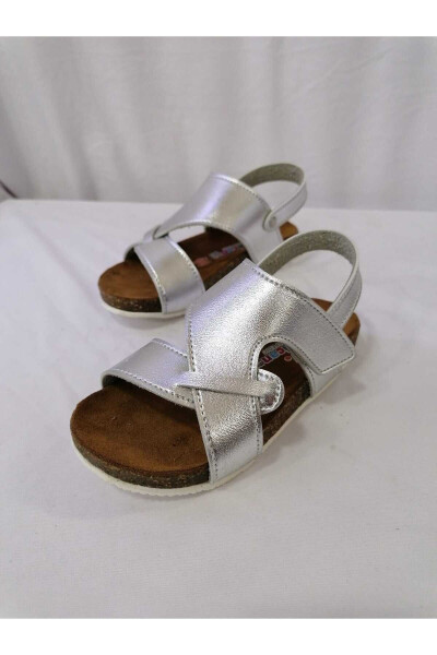 Genuine Leather Orthopedic Cork Sole Children's Sandal - 1