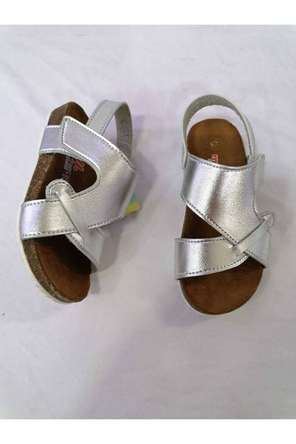 Genuine Leather Orthopedic Cork Sole Children's Sandal - 4