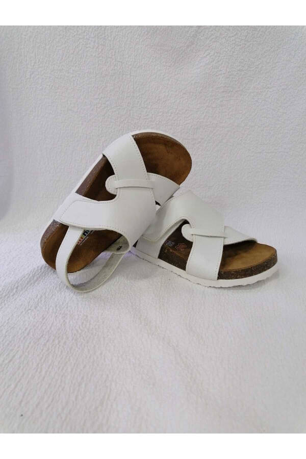 Genuine Leather Orthopedic Cork Sole Children's Sandal - 2