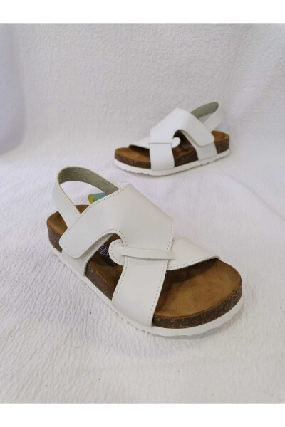 Genuine Leather Orthopedic Cork Sole Children's Sandal - 5