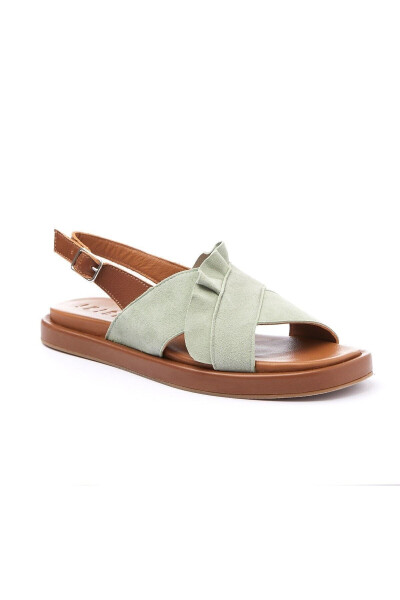 Genuine leather women's summer sandals - 1