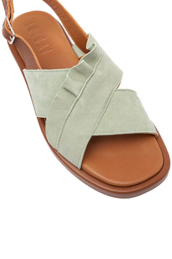 Genuine leather women's summer sandals - 4