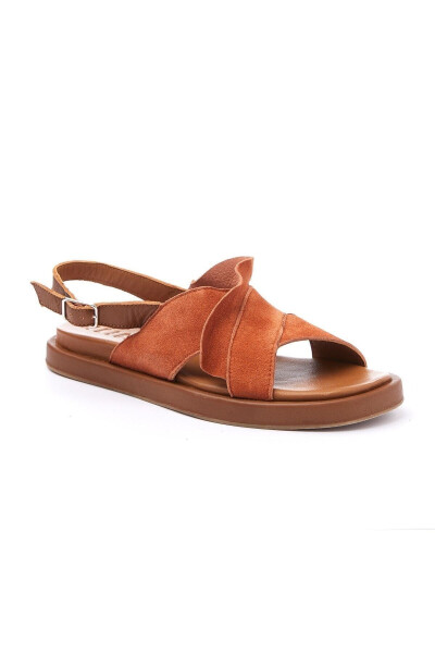 Genuine leather women's summer sandals. - 1