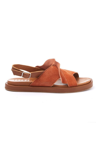 Genuine leather women's summer sandals. - 2