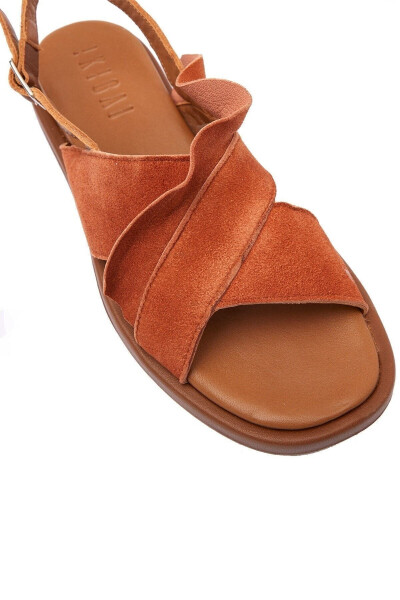 Genuine leather women's summer sandals. - 4