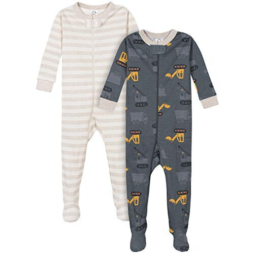 Gerber Baby-Boys 2-Pack Footed Pajamas - 43