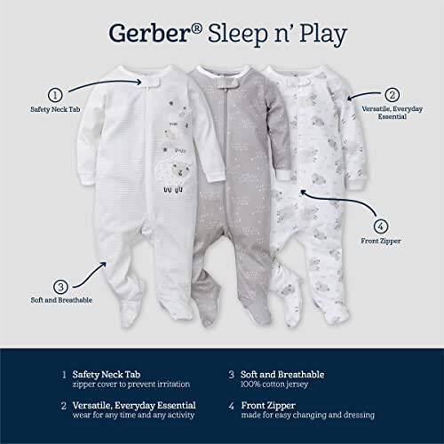 Gerber baby-boys 3-pack Sleep 'N Play - 16