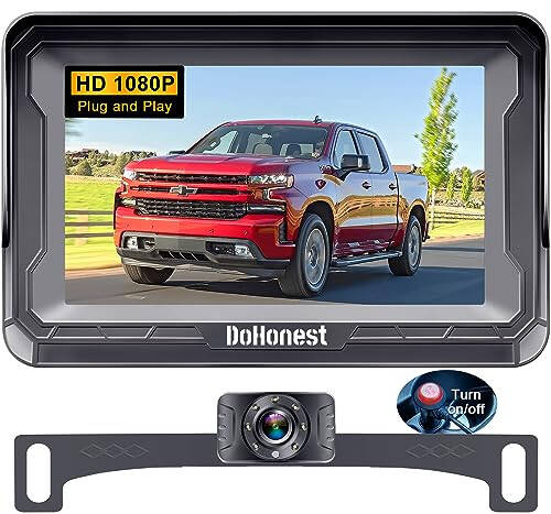 Geri Görüş Kamerası Araba Ters Kamera - Kolay Kurulum HD 1080P Otomatik Renk Gece Görüşü Kamyon Arka Görüş Monitörü Kiti SUV Pickup Sedan Gecikmesiz 150° Geniş Görüş DIY Park Hatları Su Geçirmez DoHonest S01 - 1