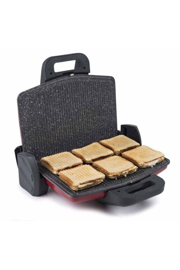 GH 26120 Ayvalik Granit Qizil Grill va Toaster - 12