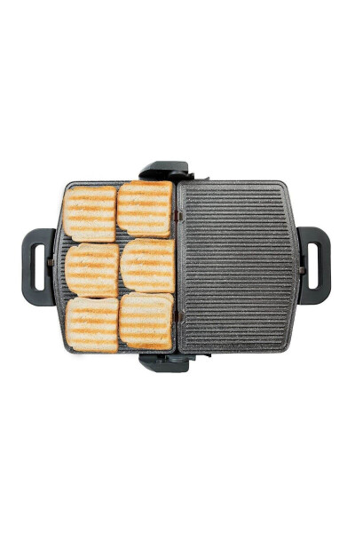 GH 26120 Ayvalik Granit Qizil Grill va Toaster - 5