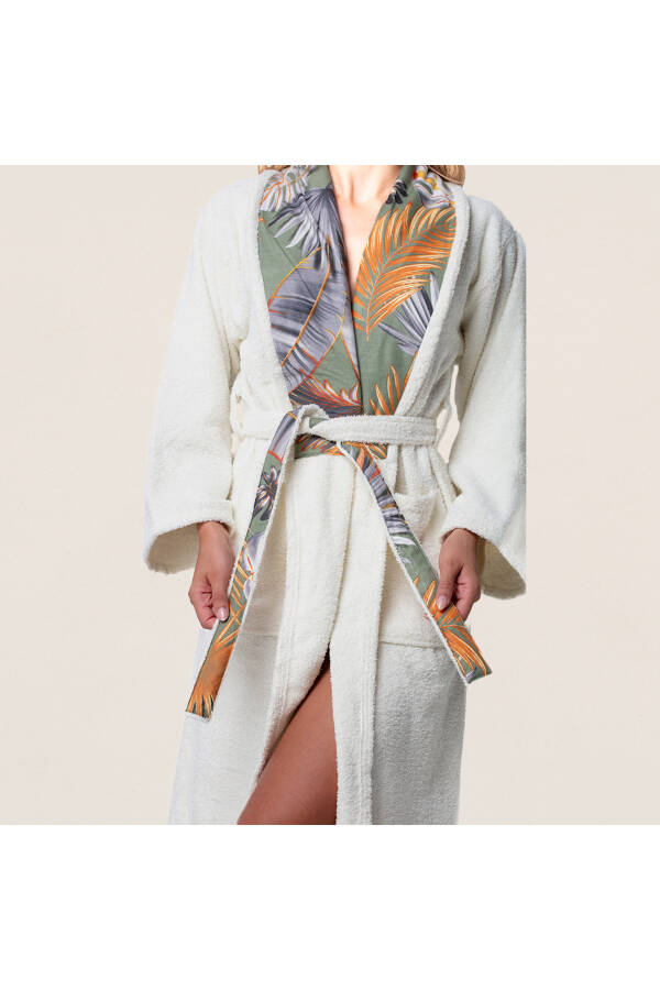 Gift Robe with Fabric Collar for Women - 2