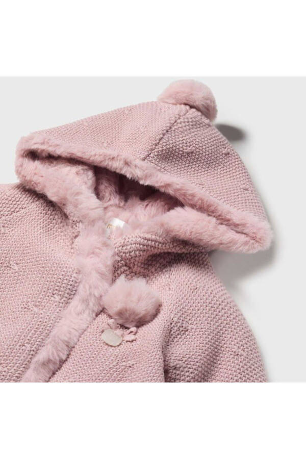 Girls' Baby Pom-Pom Cardigan Powder L25K2304 - 2