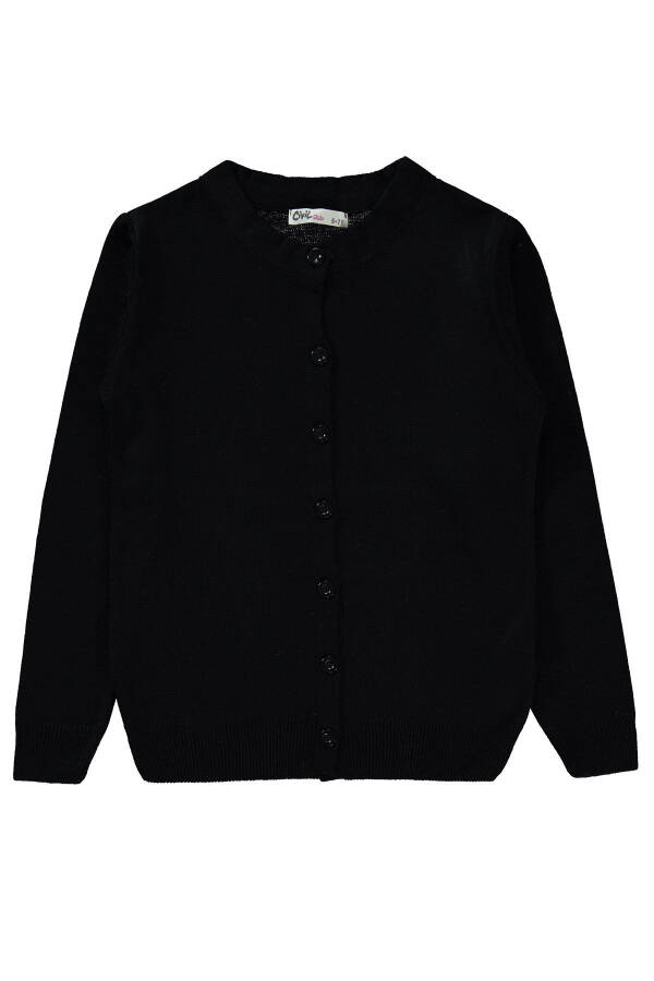 Girls' Cardigan 6-9 Years Black - 5