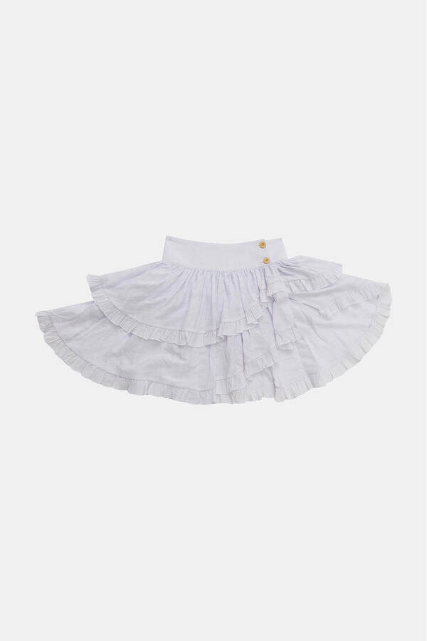 Girls' Ecru Skirt 23ss2tj4314 - 5