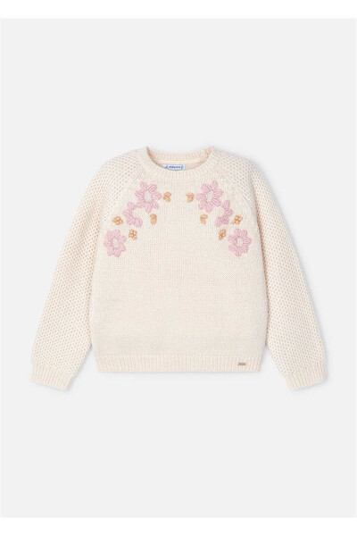 Girls' Floral Sweater 4354 - 1