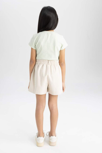 Girls Gabardine Shorts Light Stone - 8