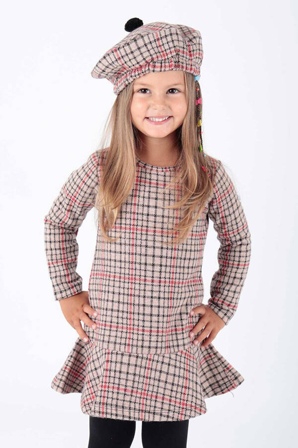 Girls' Hat and Ruffle Trend Dress Ak2200 - 1