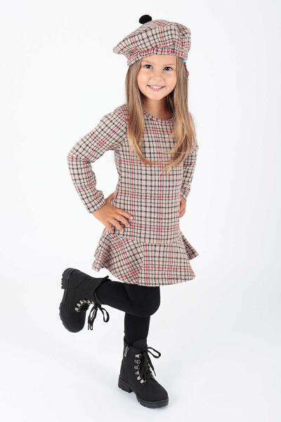 Girls' Hat and Ruffle Trend Dress Ak2200 - 2