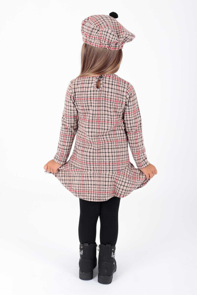 Girls' Hat and Ruffle Trend Dress Ak2200 - 3