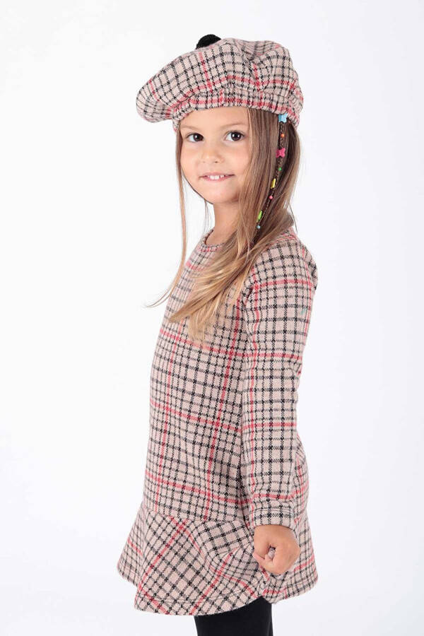 Girls' Hat and Ruffle Trend Dress Ak2200 - 4