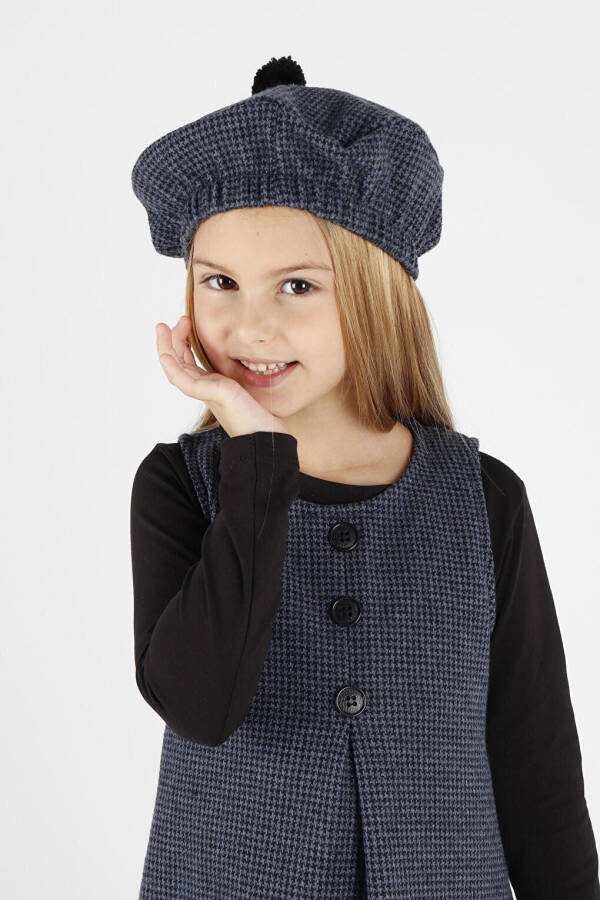 Girls Hat & Dress 3 Piece Set with Button Detail Ak2403 - 13