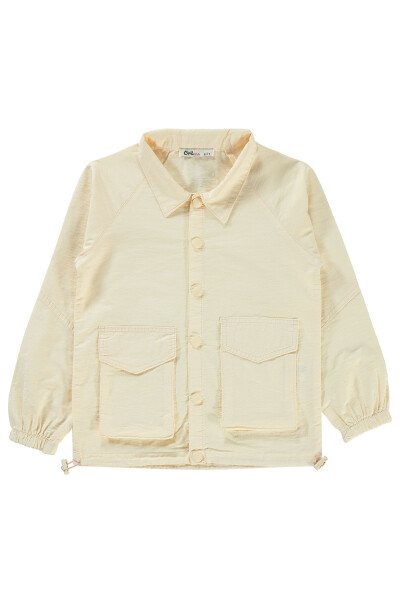 Girls' Jacket 6-9 Years Ecru - 5