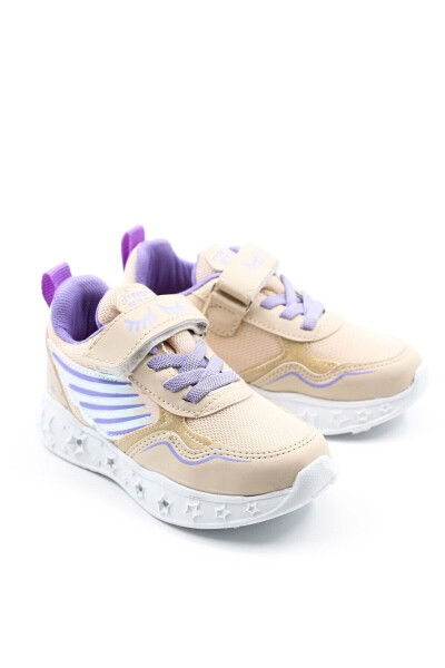 Girls' Light-Up Sneaker with Elastic and Velcro Design, Sporty Kids and Baby Shoes 141xca058 - 5