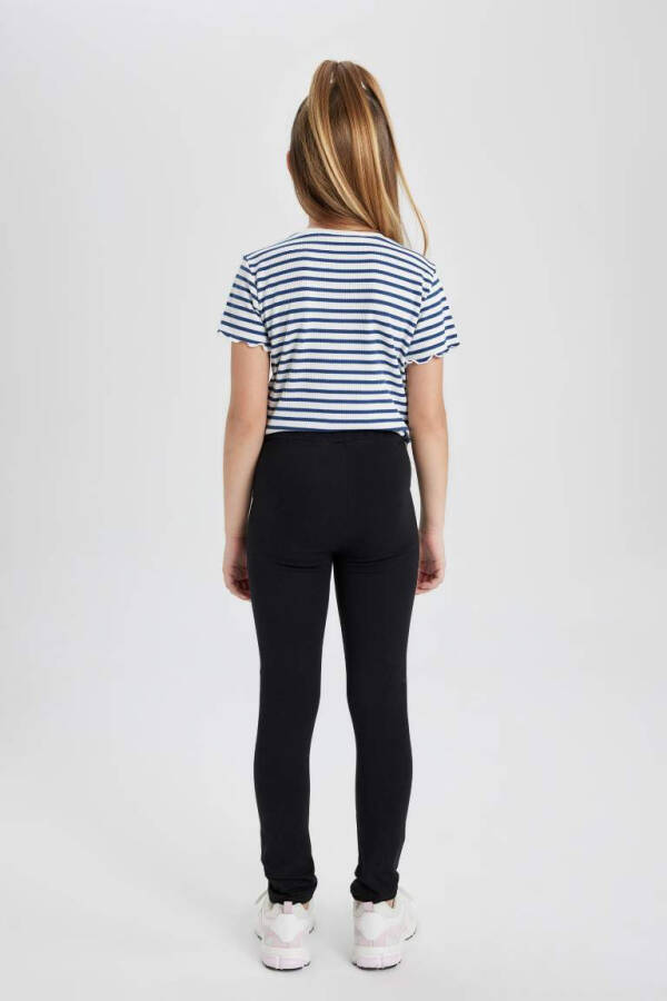 Girls' Long Leggings Black - 13